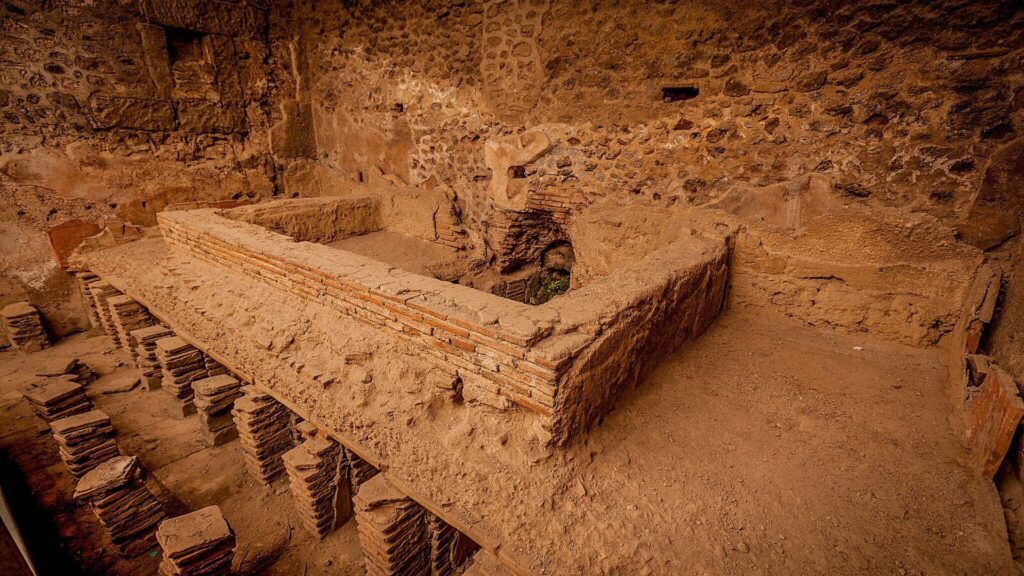 Banho de Luxo Romano: Termas de Pompeia Revelam Engenharia Avançada de 2.000 Anos 1 Novo Marco da Engenharia: Antiga Casa de Banho Revelada em Pompeia